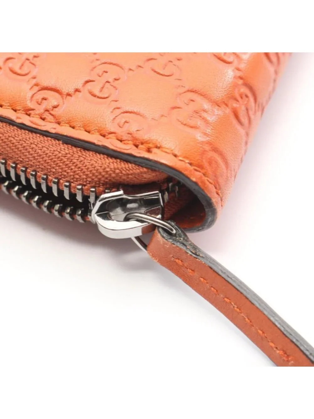 Gucci Round Wallet Micro Guccissima Orange Leather Guccissima - Picture 6 of 10